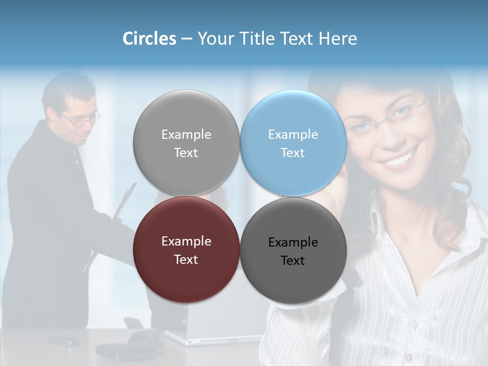 Table Bu Ine Team PowerPoint Template