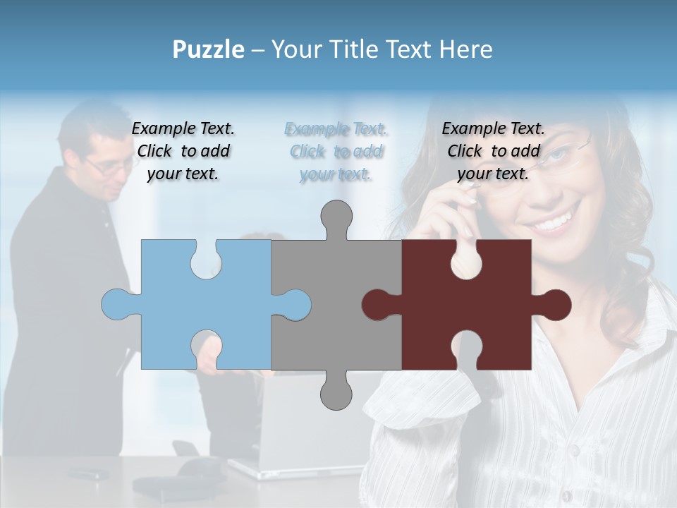 Table Bu Ine Team PowerPoint Template