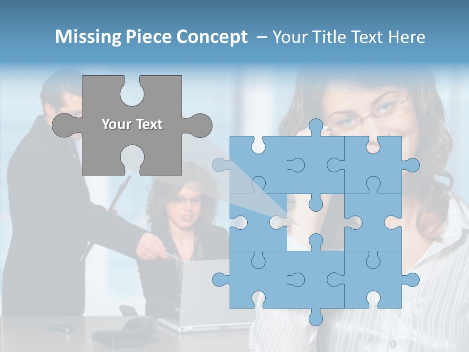 Table Bu Ine Team PowerPoint Template