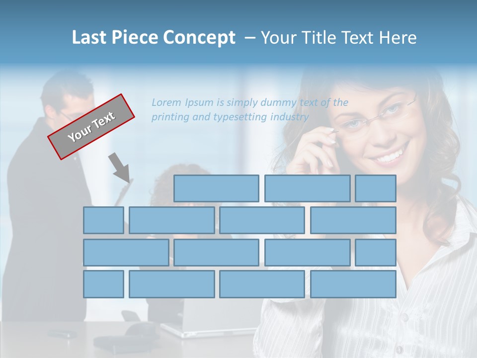 Table Bu Ine Team PowerPoint Template