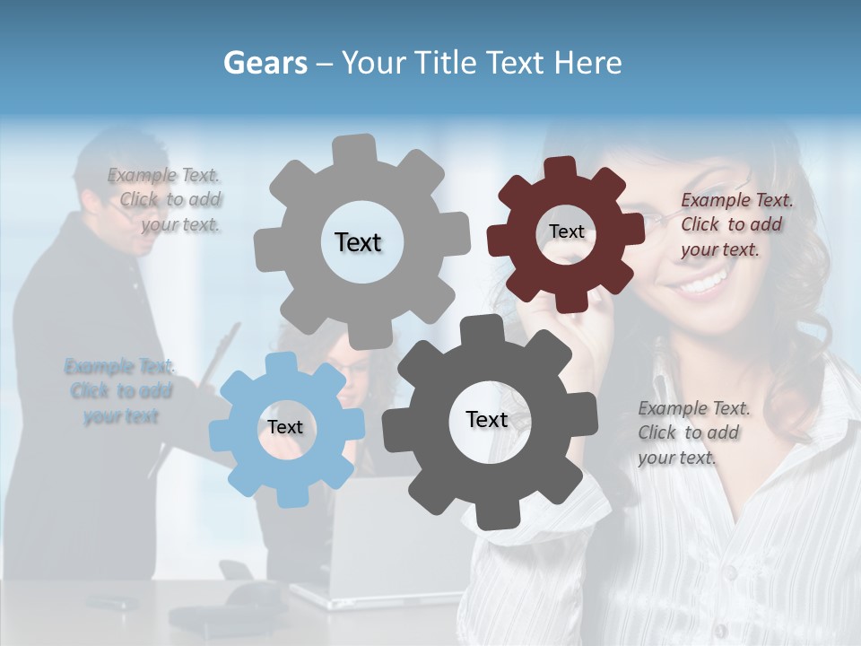Table Bu Ine Team PowerPoint Template