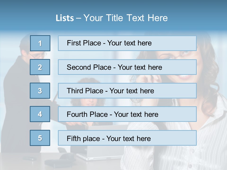Table Bu Ine Team PowerPoint Template