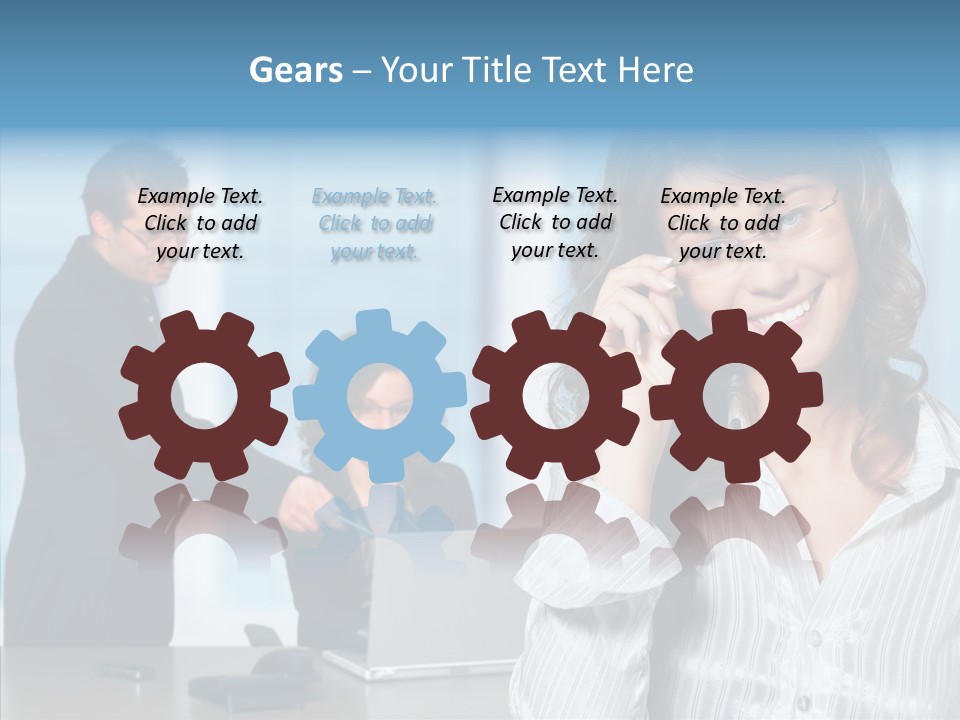 Table Bu Ine Team PowerPoint Template