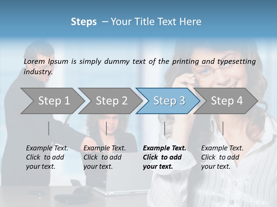 Table Bu Ine Team PowerPoint Template