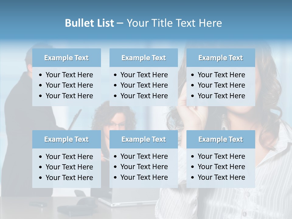 Table Bu Ine Team PowerPoint Template