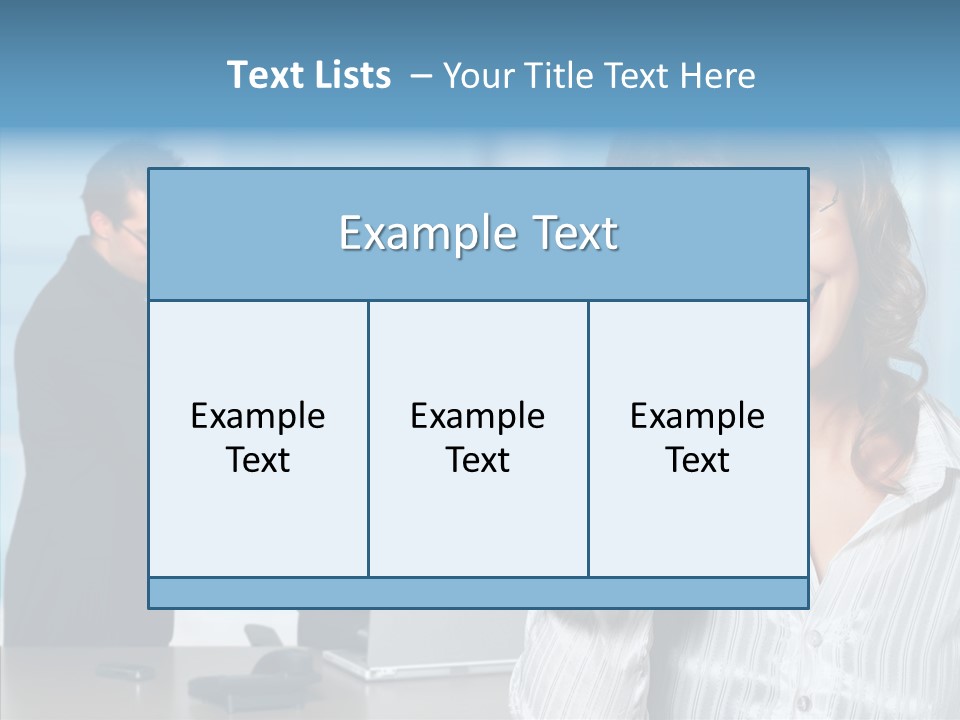 Table Bu Ine Team PowerPoint Template