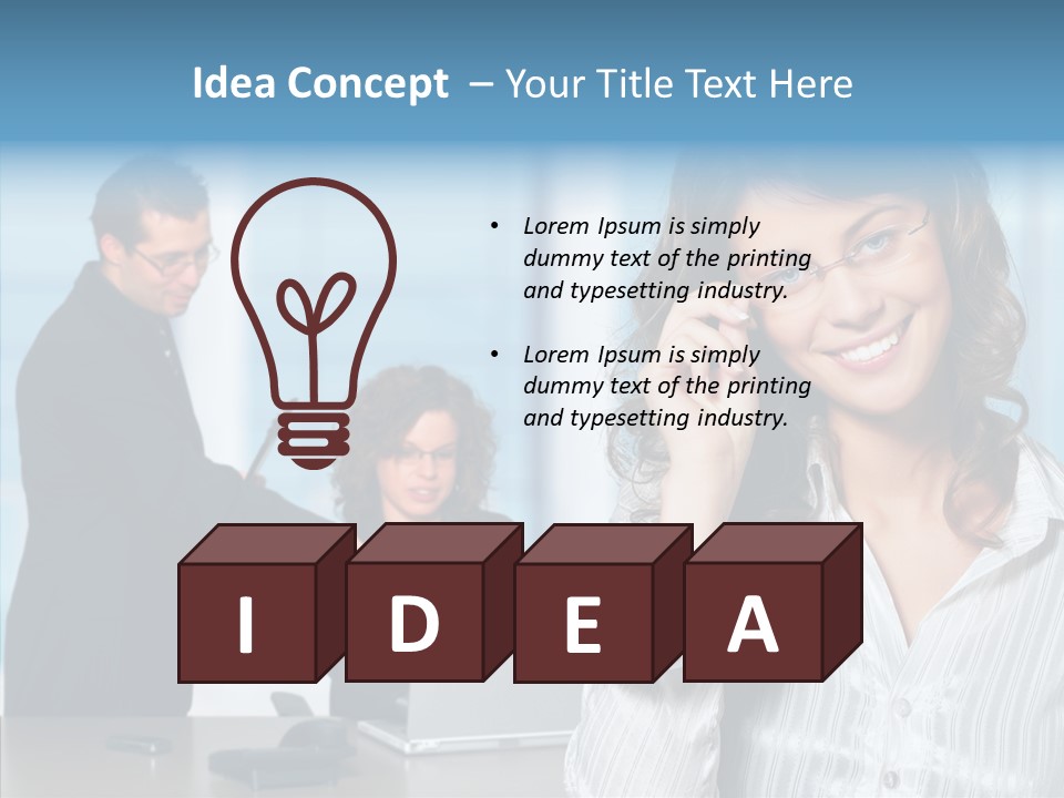 Table Bu Ine Team PowerPoint Template