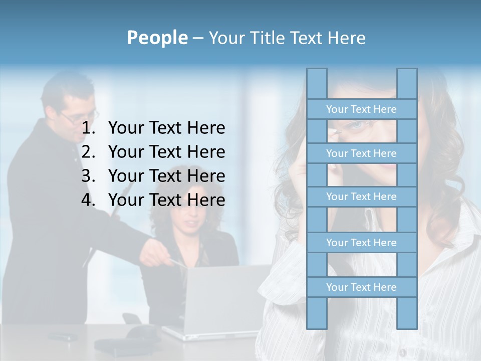 Table Bu Ine Team PowerPoint Template