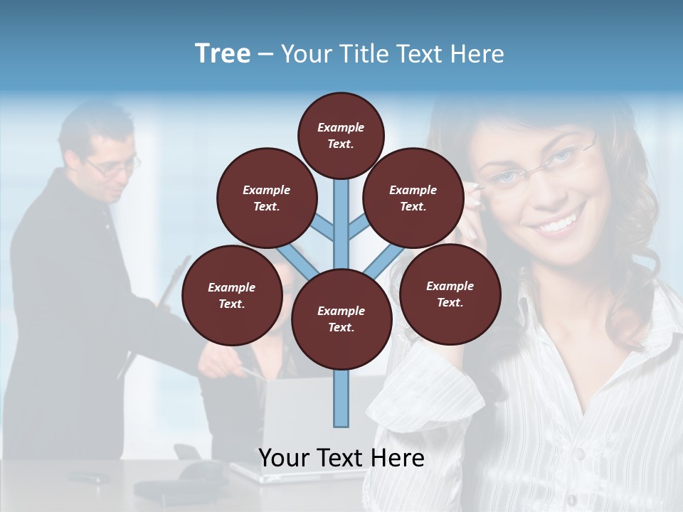 Table Bu Ine Team PowerPoint Template
