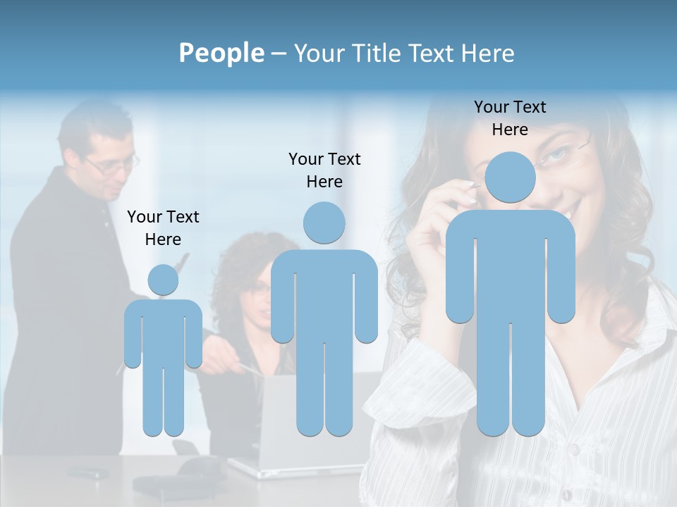 Table Bu Ine Team PowerPoint Template