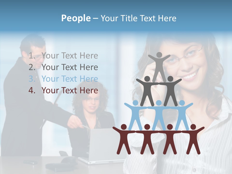 Table Bu Ine Team PowerPoint Template