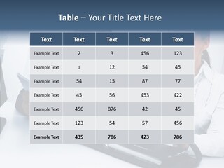 Happy Li Ten Table PowerPoint Template