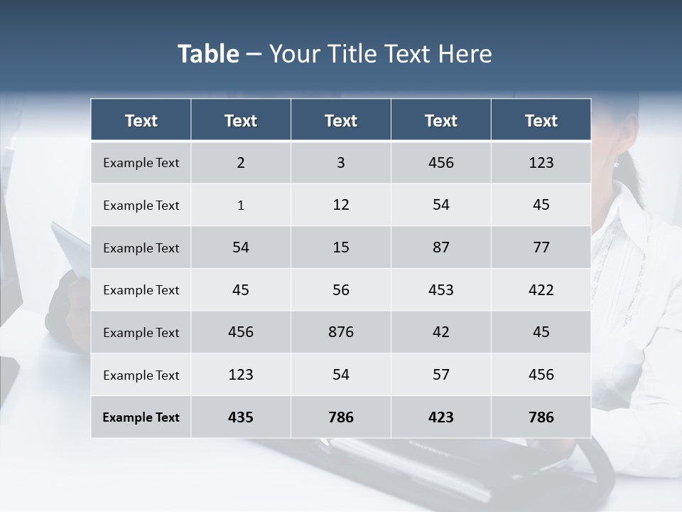 Happy Li Ten Table PowerPoint Template