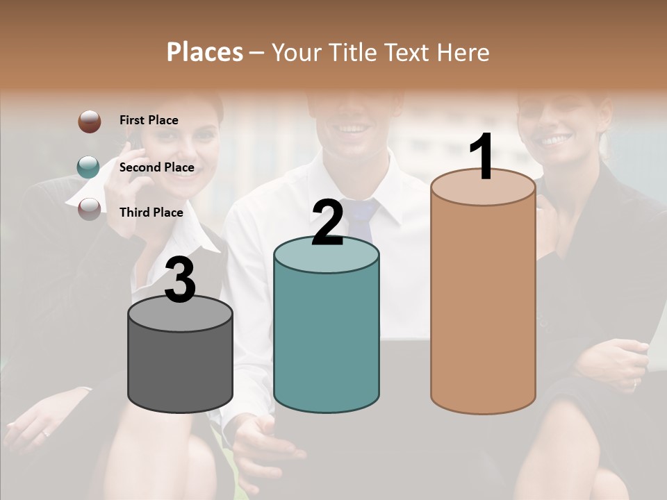 Caucasian Business Good Looking PowerPoint Template