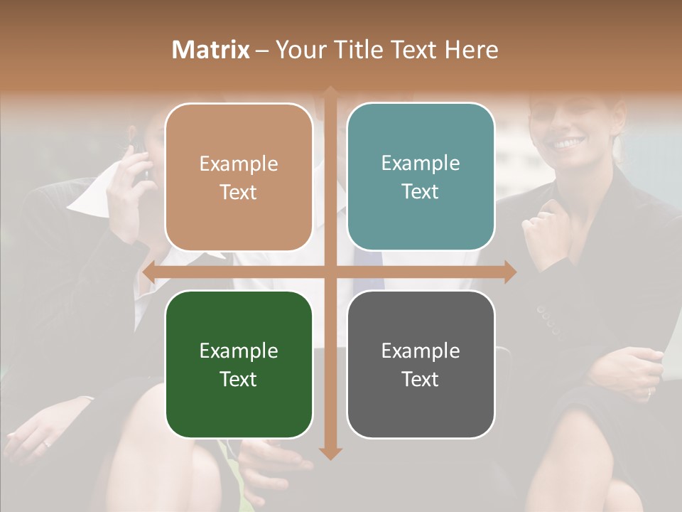 Caucasian Business Good Looking PowerPoint Template