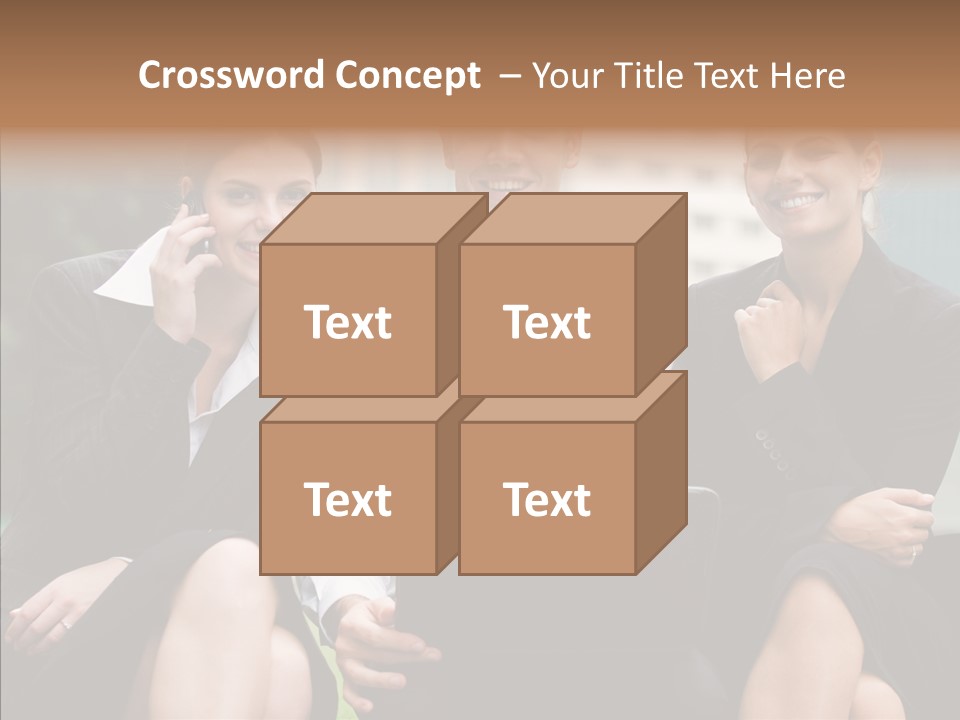 Caucasian Business Good Looking PowerPoint Template