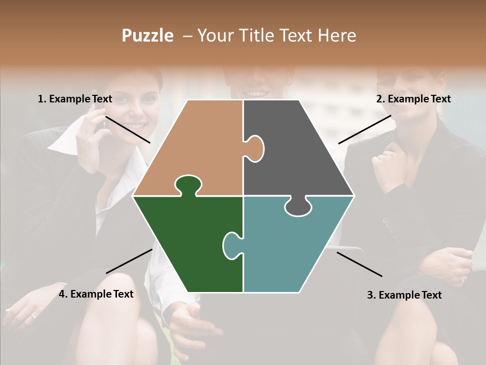 Caucasian Business Good Looking PowerPoint Template