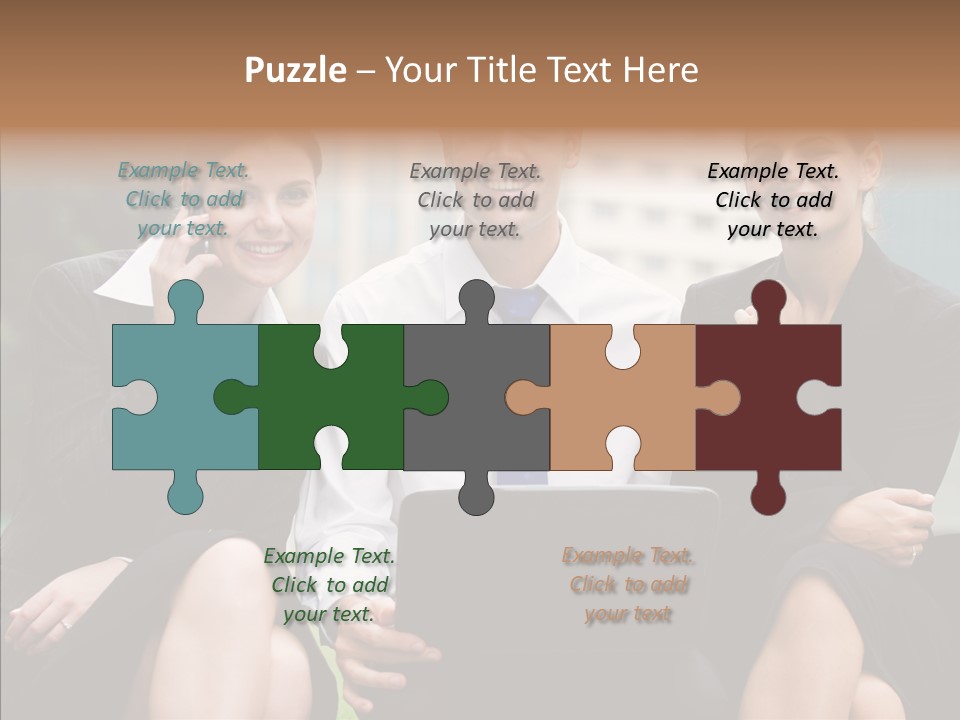 Caucasian Business Good Looking PowerPoint Template