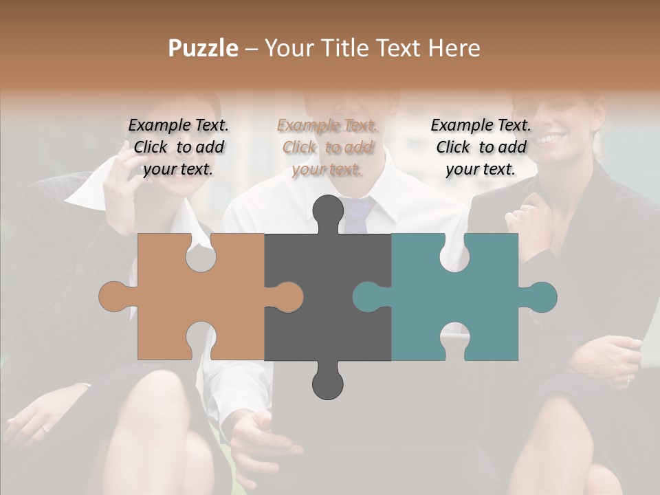 Caucasian Business Good Looking PowerPoint Template