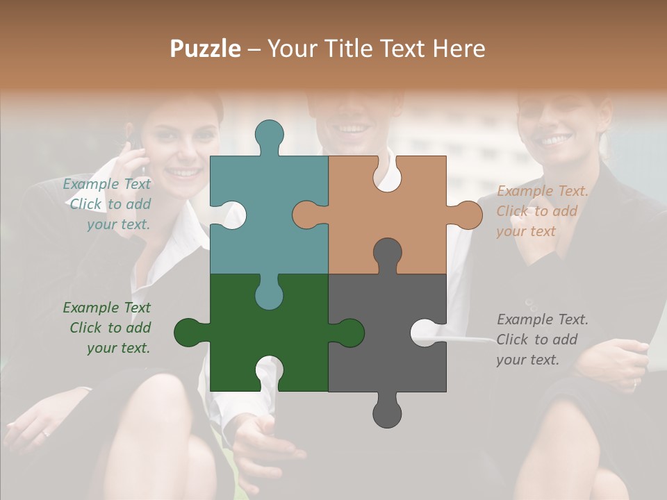 Caucasian Business Good Looking PowerPoint Template