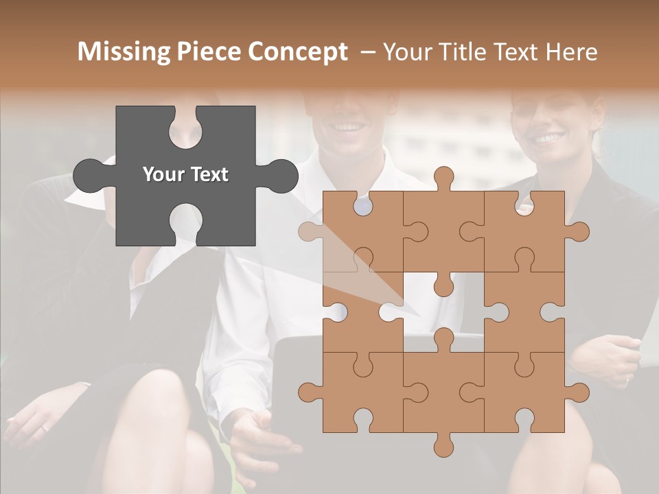 Caucasian Business Good Looking PowerPoint Template