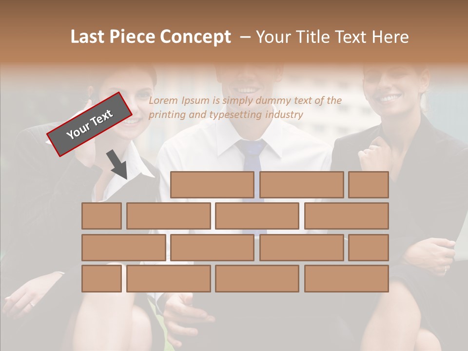 Caucasian Business Good Looking PowerPoint Template