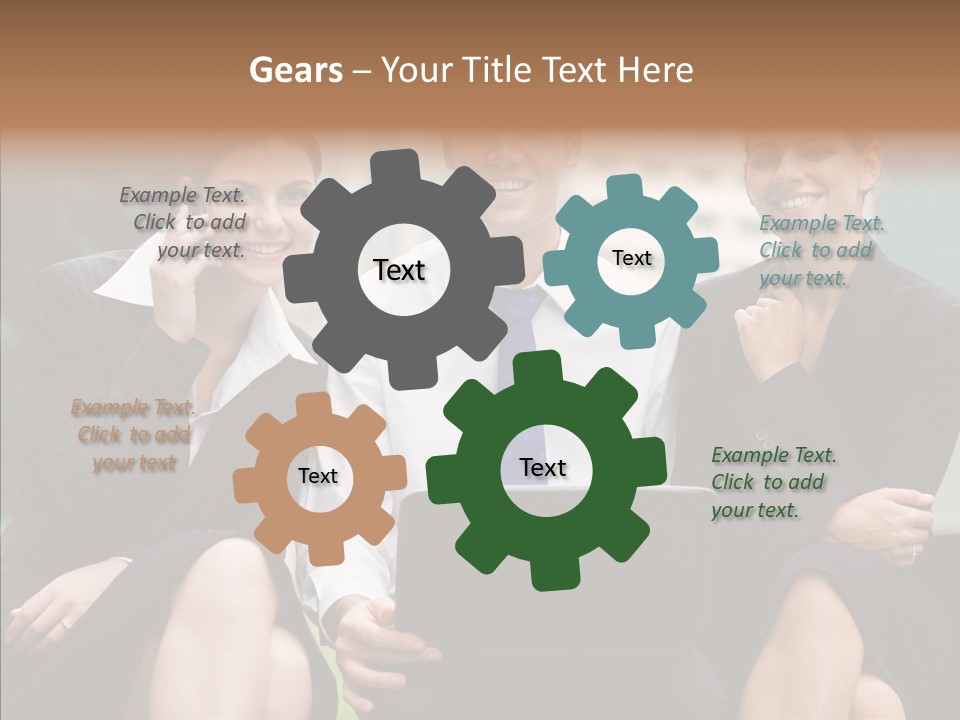 Caucasian Business Good Looking PowerPoint Template