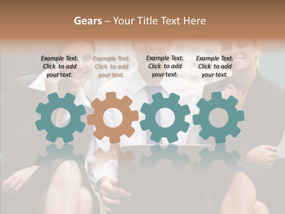 Caucasian Business Good Looking PowerPoint Template