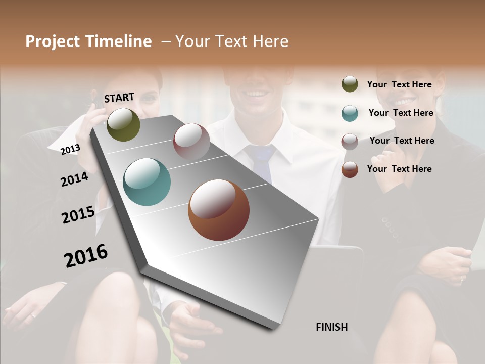 Caucasian Business Good Looking PowerPoint Template