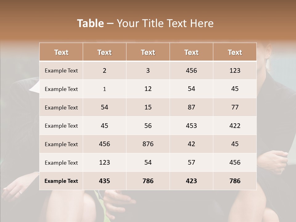 Caucasian Business Good Looking PowerPoint Template