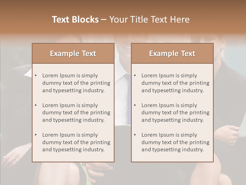 Caucasian Business Good Looking PowerPoint Template
