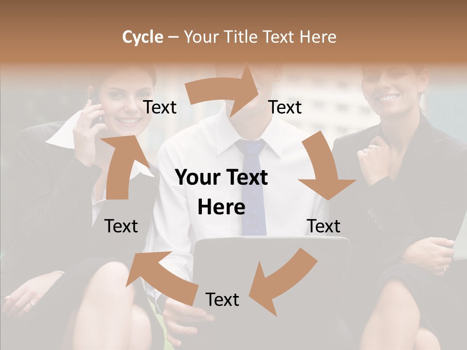 Caucasian Business Good Looking PowerPoint Template