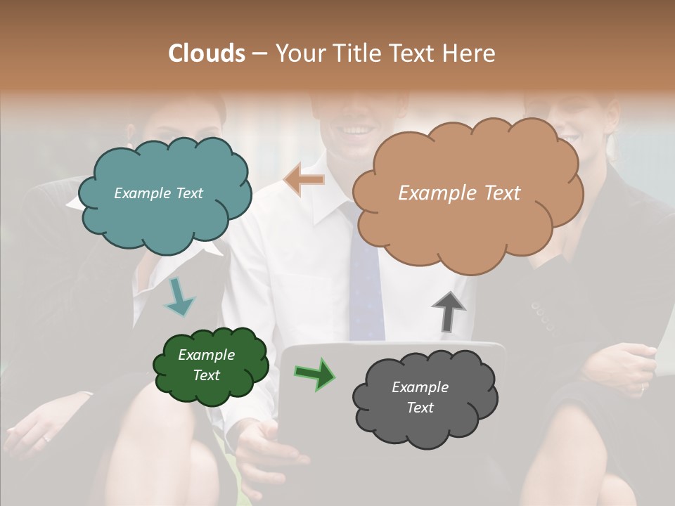 Caucasian Business Good Looking PowerPoint Template