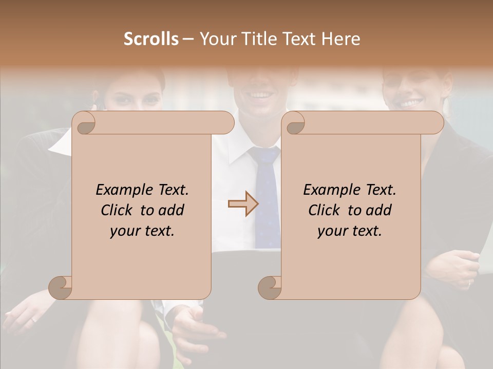Caucasian Business Good Looking PowerPoint Template