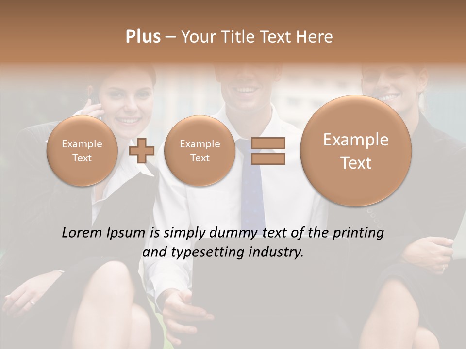 Caucasian Business Good Looking PowerPoint Template