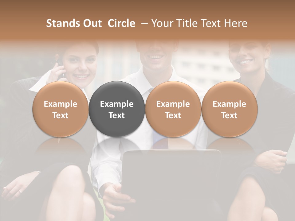 Caucasian Business Good Looking PowerPoint Template