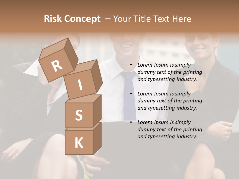 Caucasian Business Good Looking PowerPoint Template