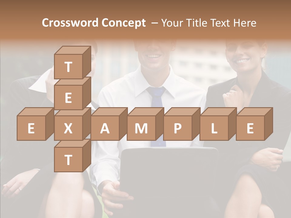 Caucasian Business Good Looking PowerPoint Template