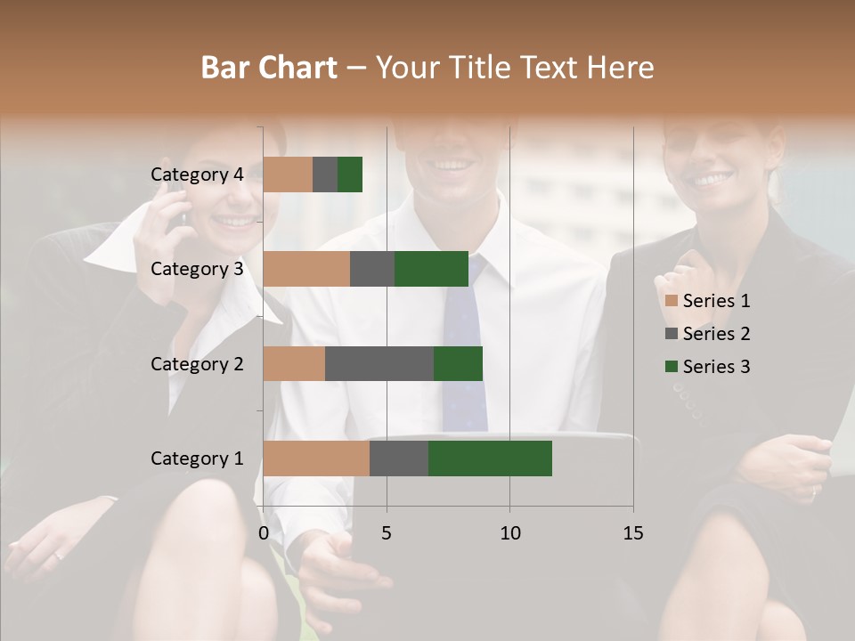 Caucasian Business Good Looking PowerPoint Template