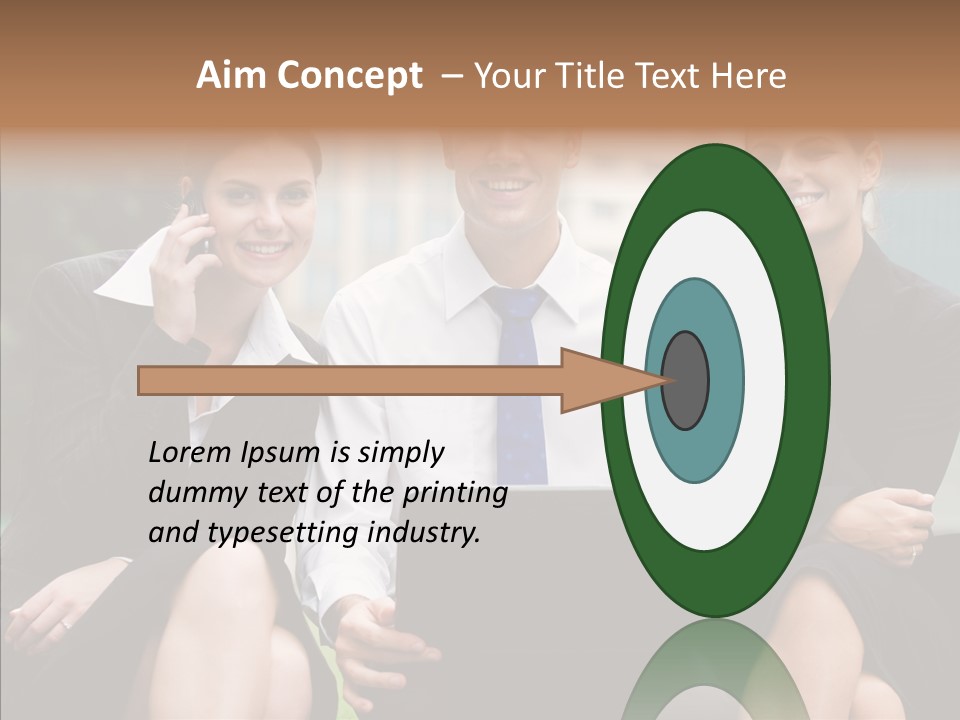 Caucasian Business Good Looking PowerPoint Template