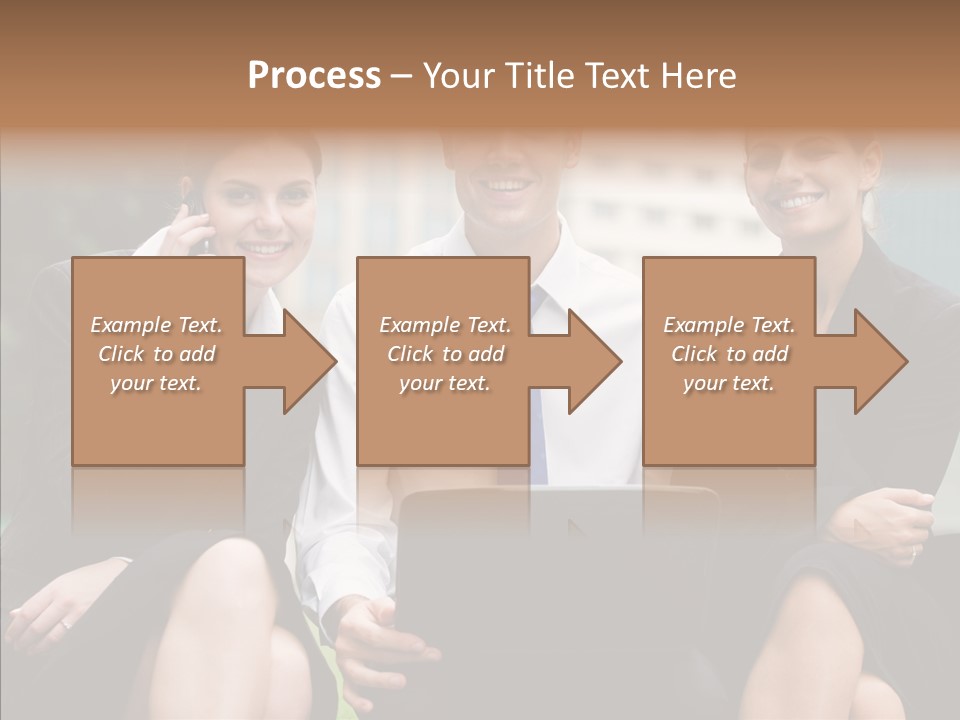 Caucasian Business Good Looking PowerPoint Template