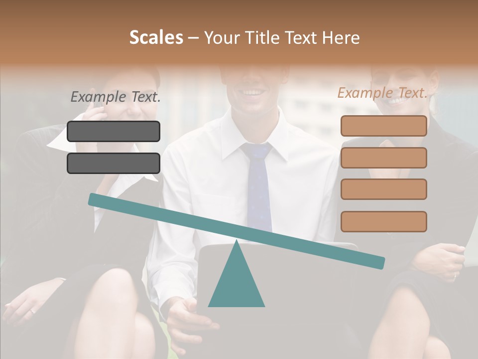 Caucasian Business Good Looking PowerPoint Template