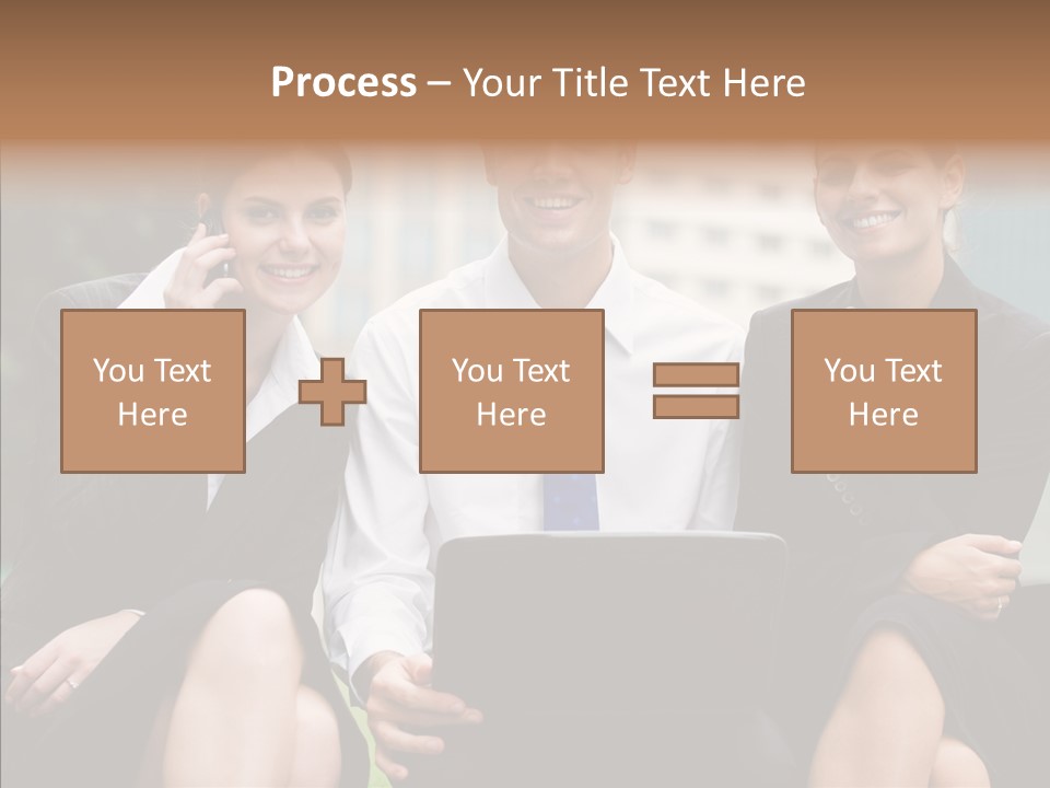 Caucasian Business Good Looking PowerPoint Template