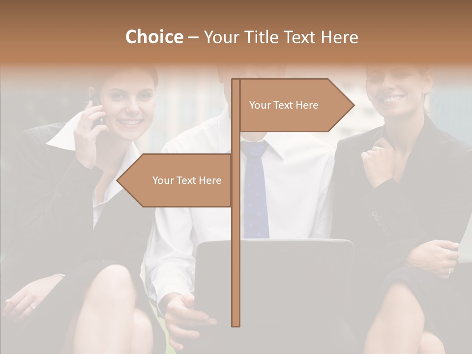 Caucasian Business Good Looking PowerPoint Template