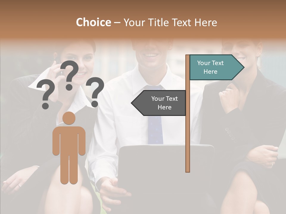 Caucasian Business Good Looking PowerPoint Template