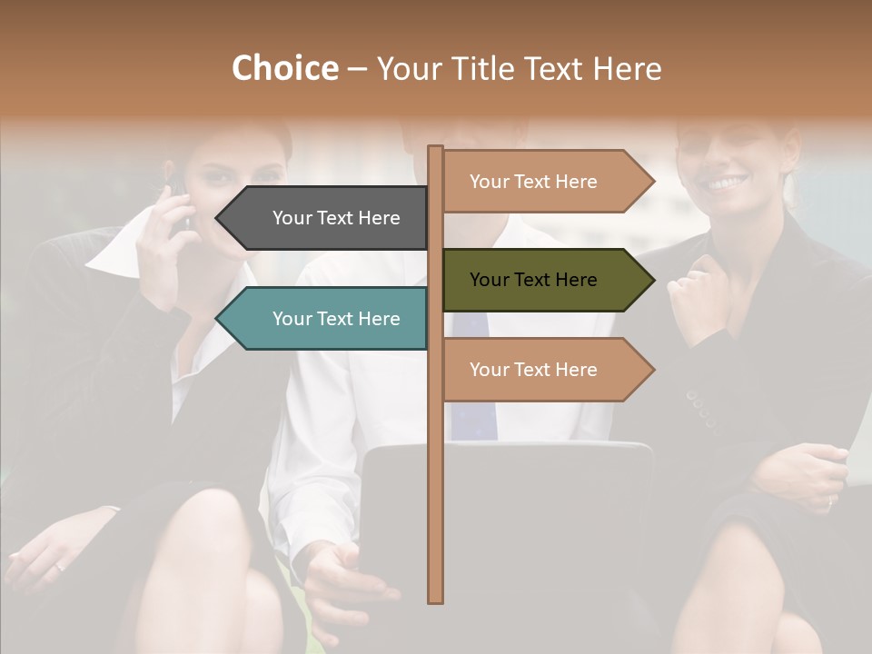 Caucasian Business Good Looking PowerPoint Template