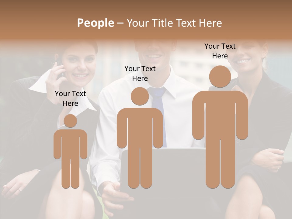 Caucasian Business Good Looking PowerPoint Template