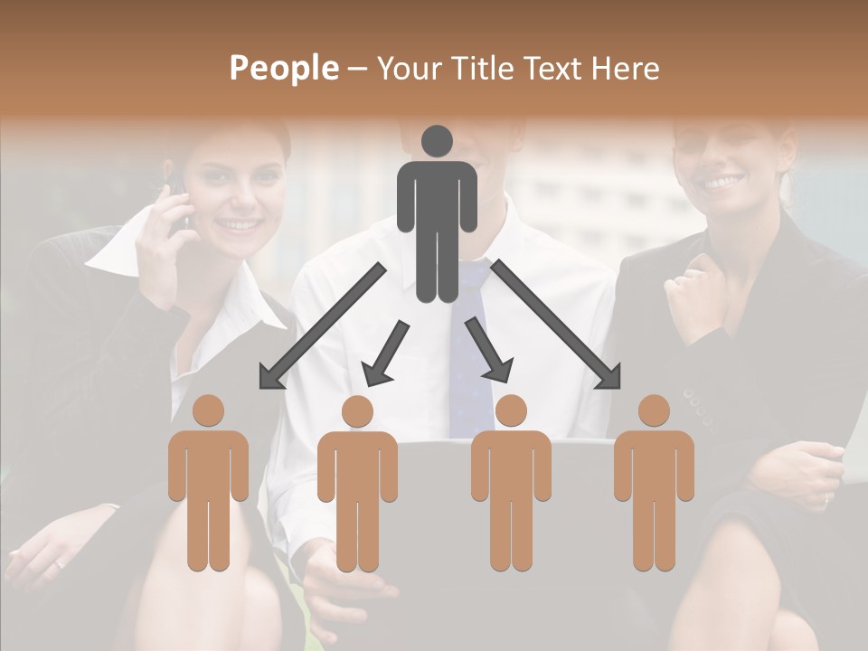 Caucasian Business Good Looking PowerPoint Template