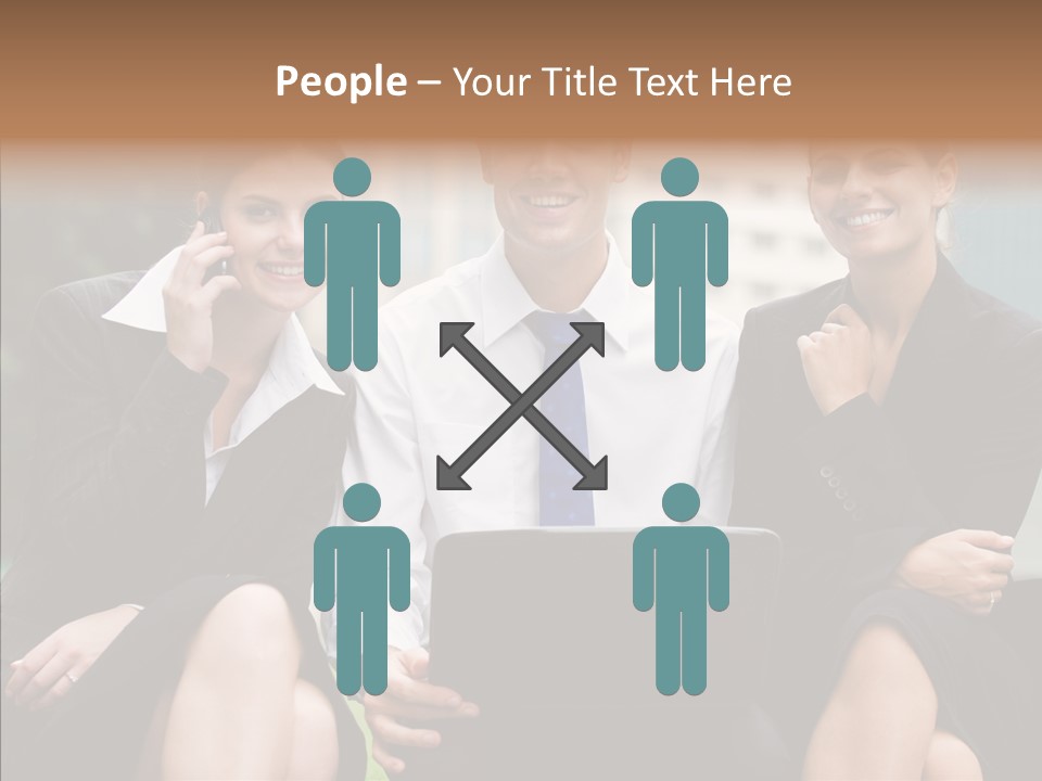 Caucasian Business Good Looking PowerPoint Template