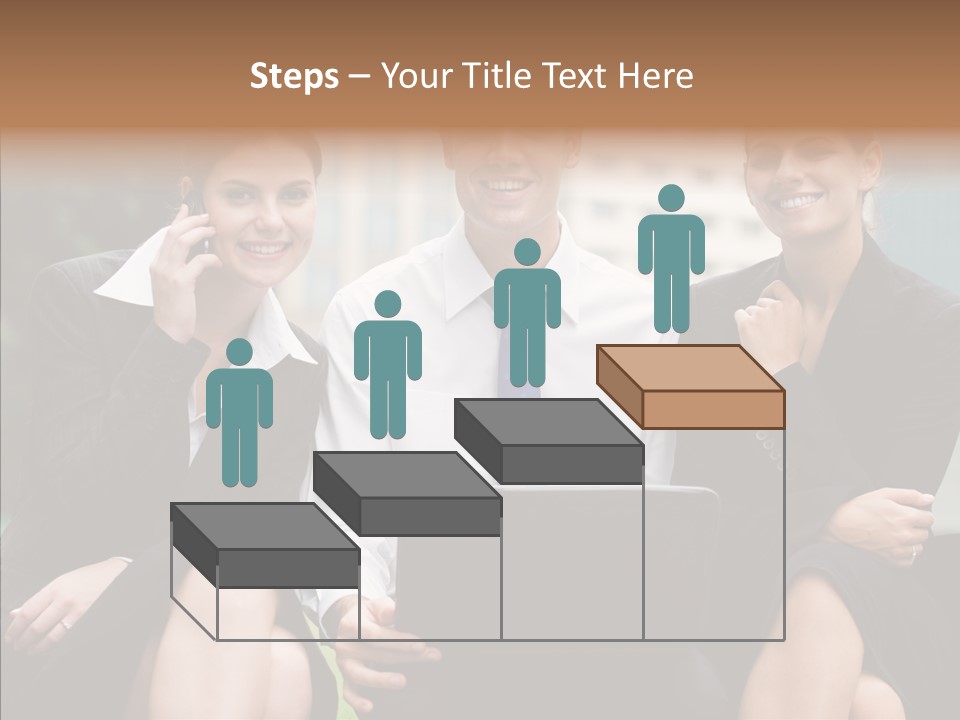 Caucasian Business Good Looking PowerPoint Template